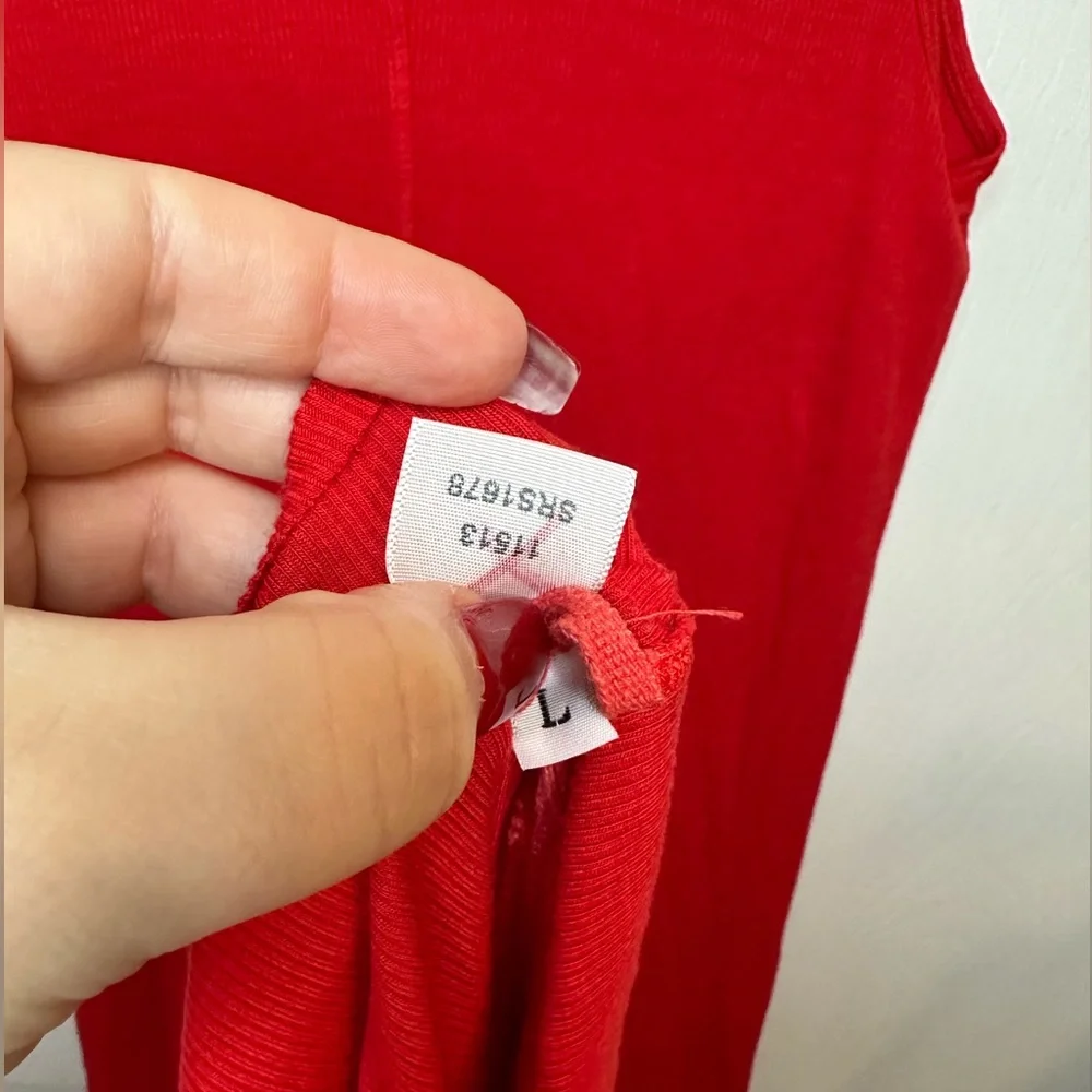 Enza Costa Midi Dress Bodycon ribbed Sz.L NWOT Sample - Picture 2 of 3